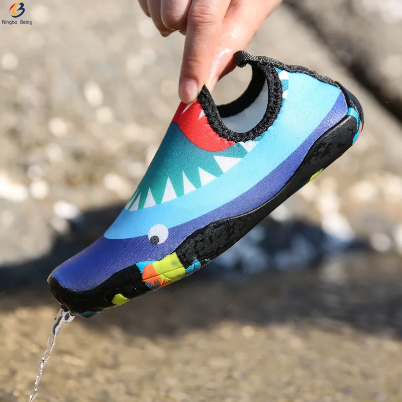 Оптовая продажа, детская обувь для подводного плавания, обувь для дайвинга босиком, Детская Водная обувь на мягкой подошве