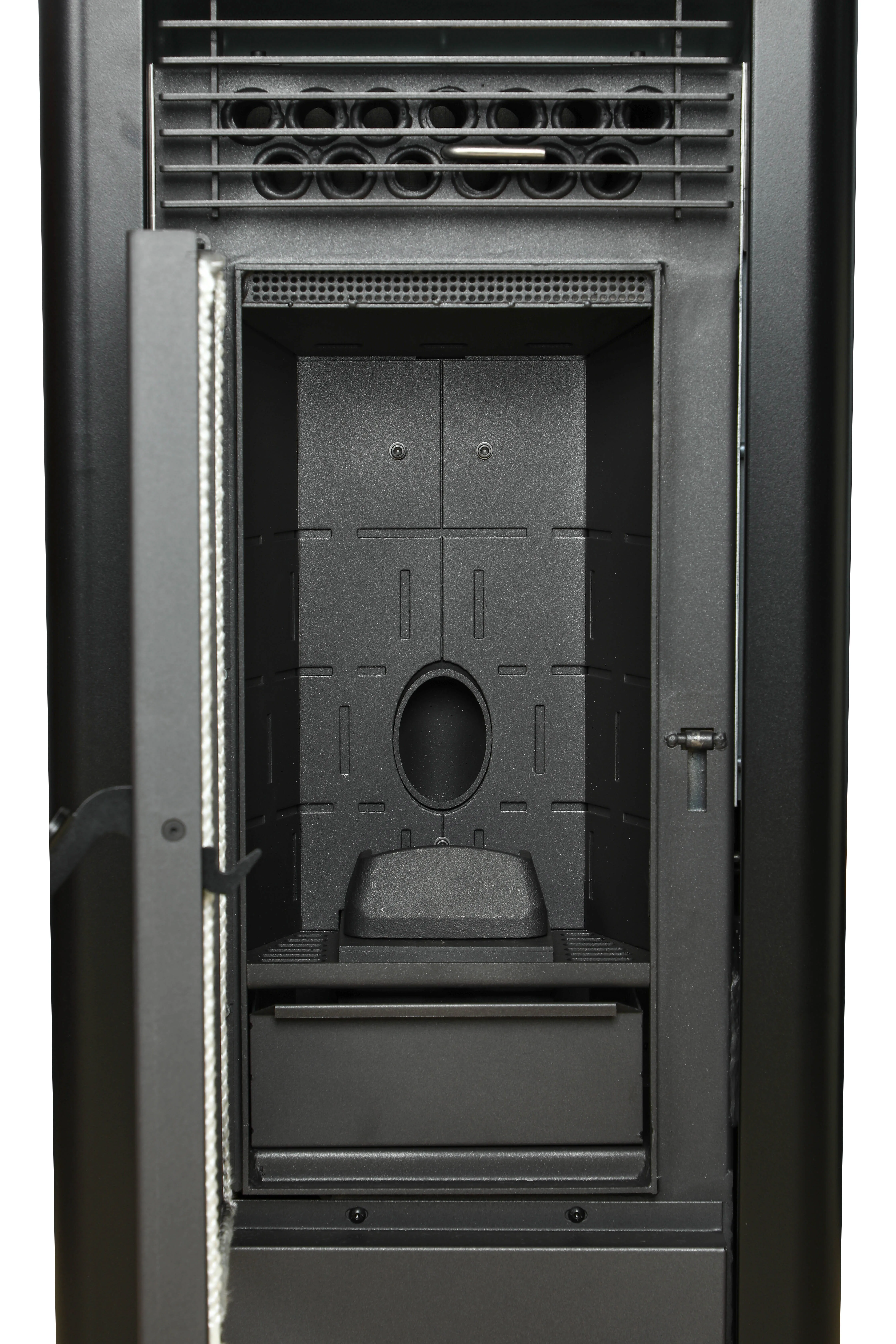 Km1009a European Standard 10kw Automatic Feeding Pellet Fireplace