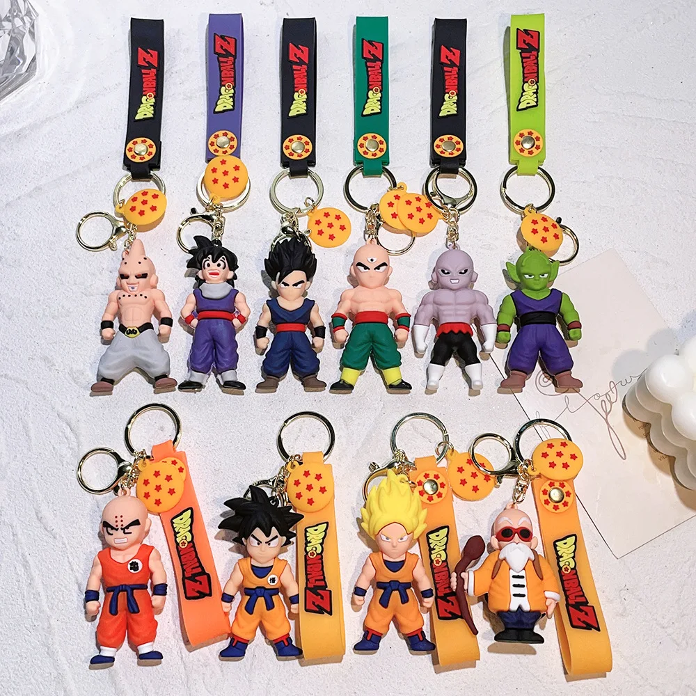 Low MOQ famous cartoon anime movies rubber lakers 3D pvc soft plastic keychain for decoration details