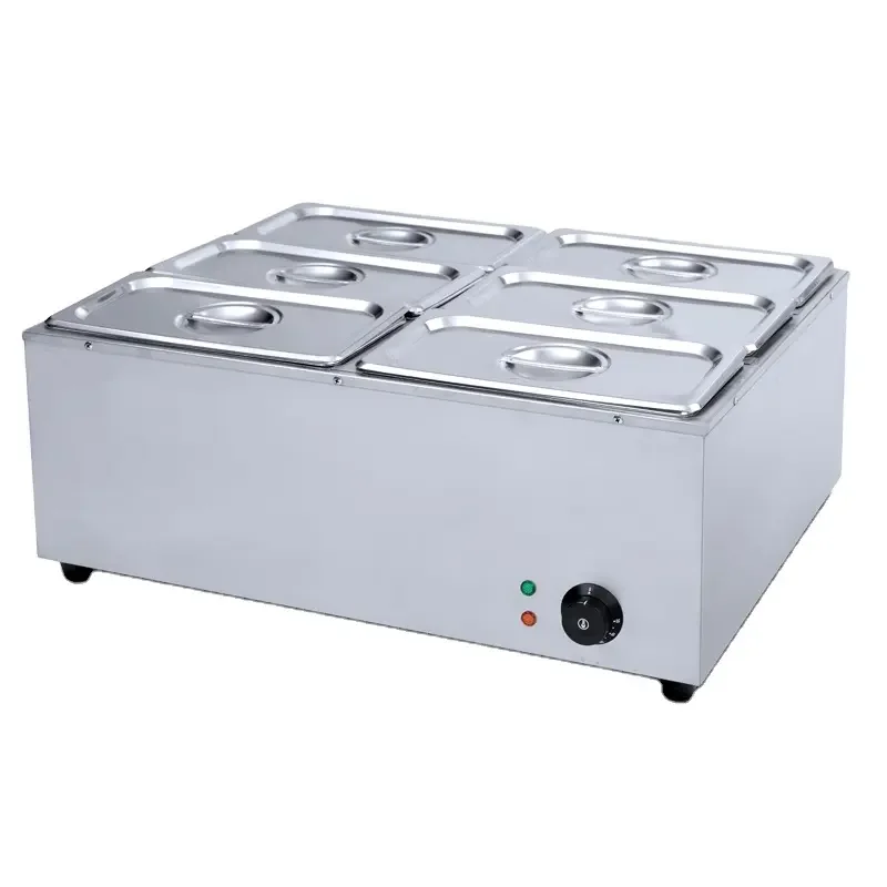 Bain Marie Professionnel Durable Restaurant Equipment Electric 6-Pan  Buffet Food Warmer Bain Marie supplier