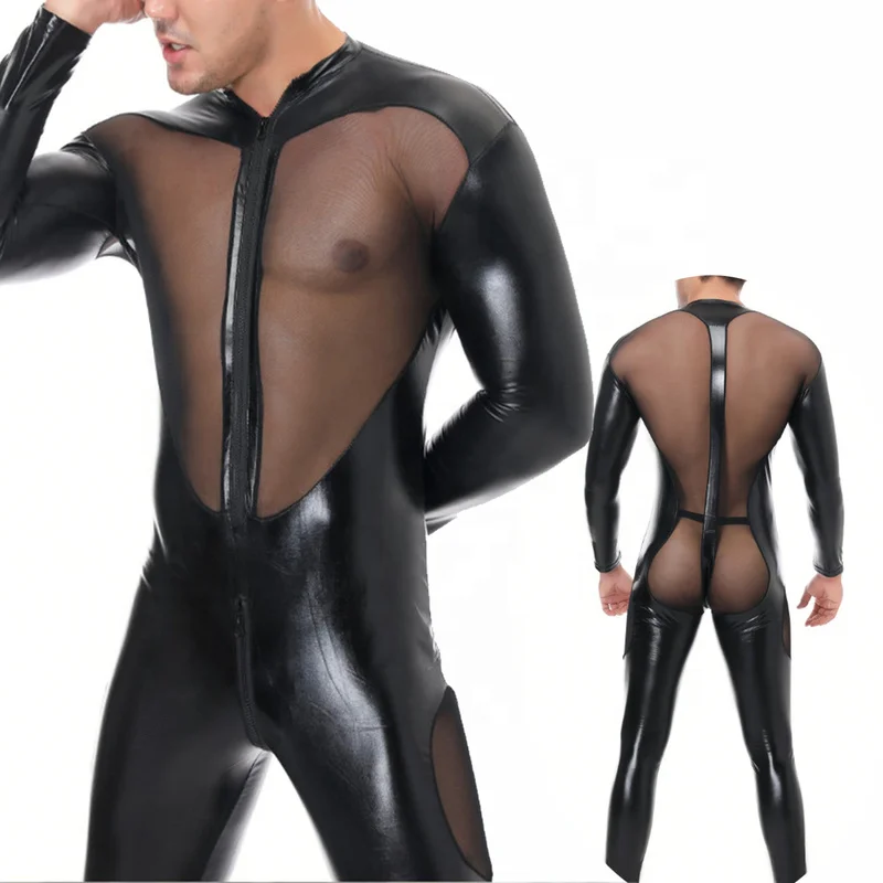 Kangxinsheng Latex Catsuit Für Männer - Mit Reißverschlüssen Für Cosplay