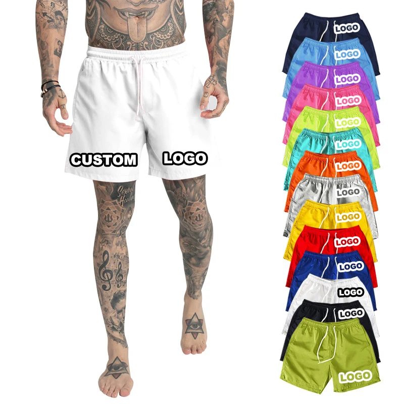 Anpassade tomma simbadkläder med badkläder för män Mesh Board Shorts Beach Shorts Badbyxor för män254_voghion.com