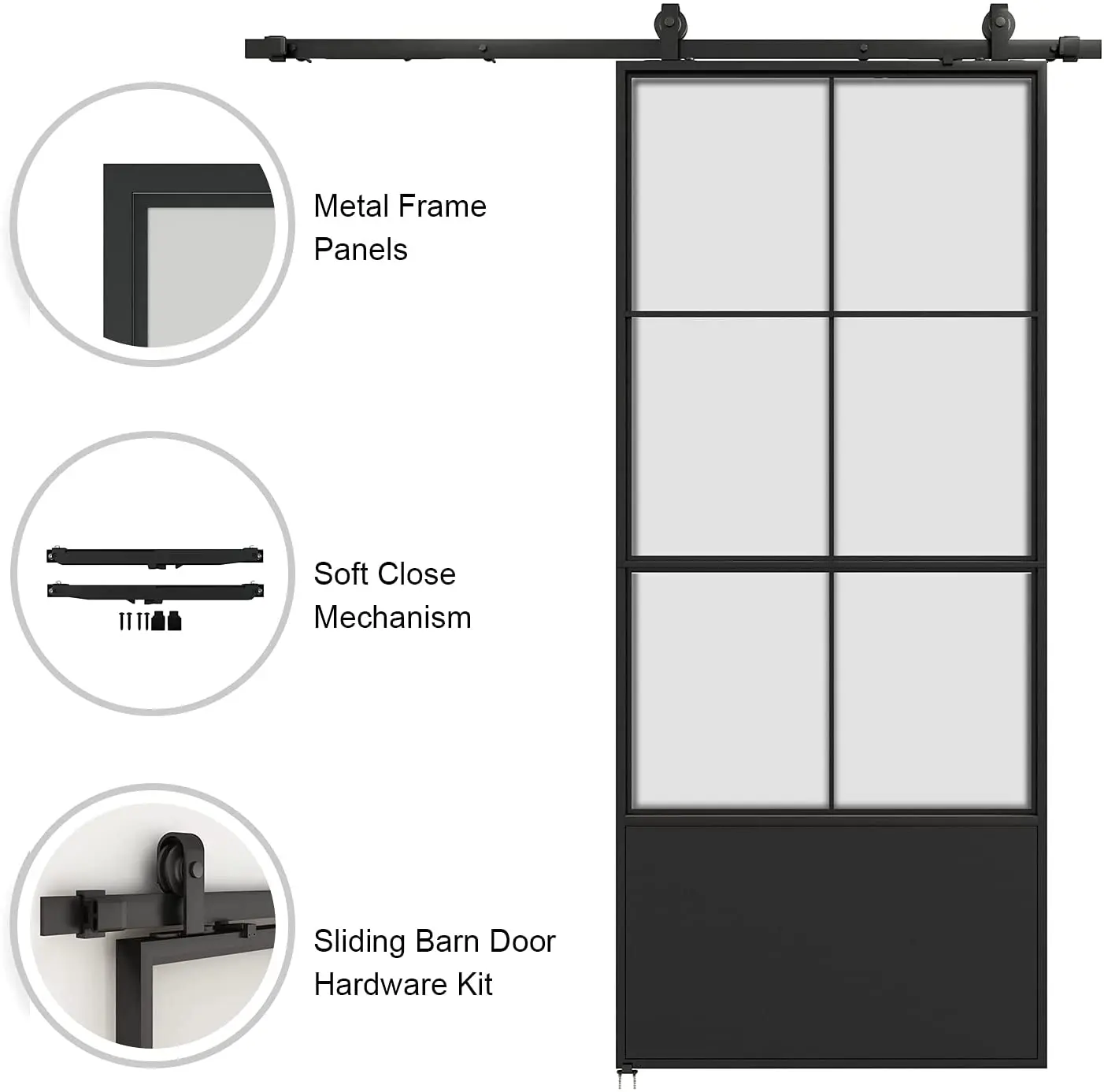 Sliding Frameless Glass Doors Sliding Roller Wheels Door Barn Doors