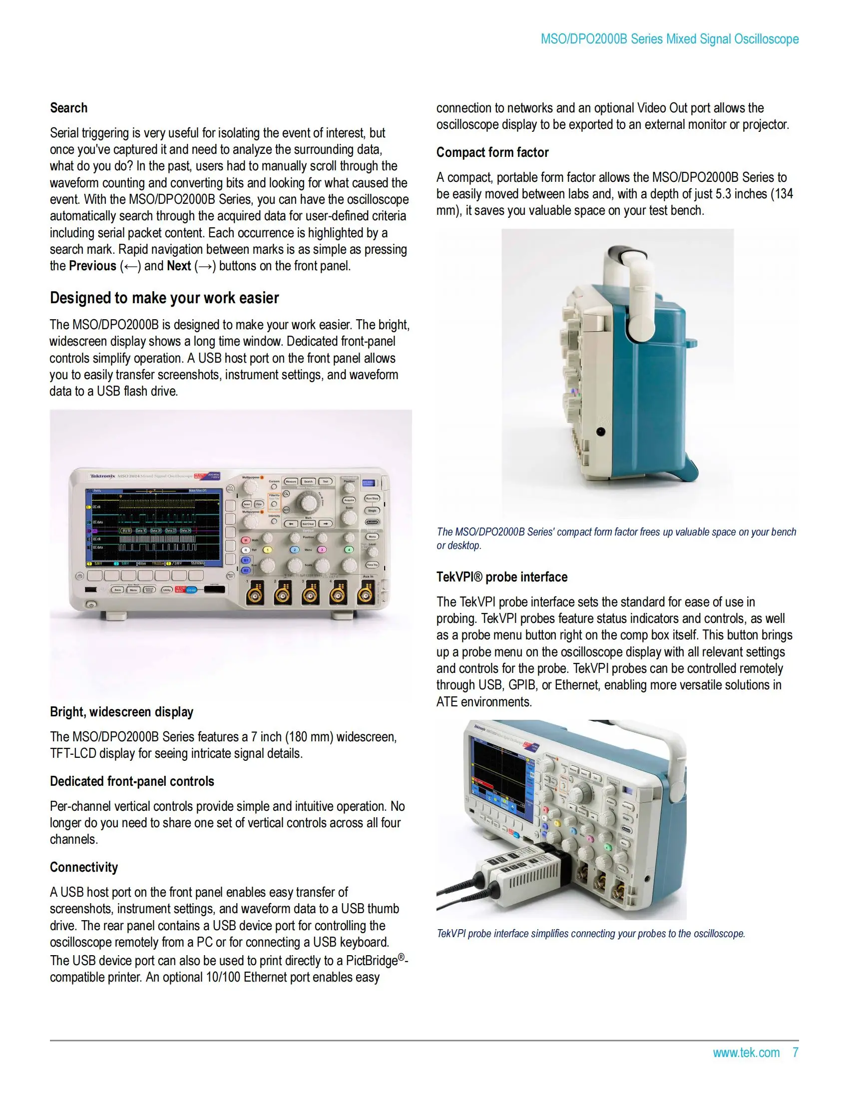 Mso2002b Tektronix MSO2000B Mixed Signal Oscilloscope 200 MHz 1M Points Analog ...