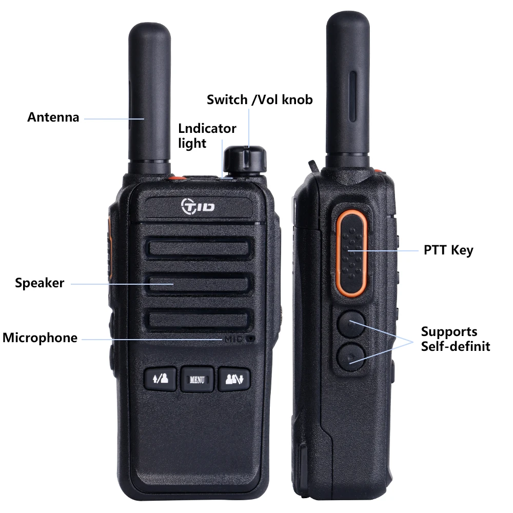 TD-G715 真正的PTT安全4G双卡双待对讲机双向对讲无线电对讲机