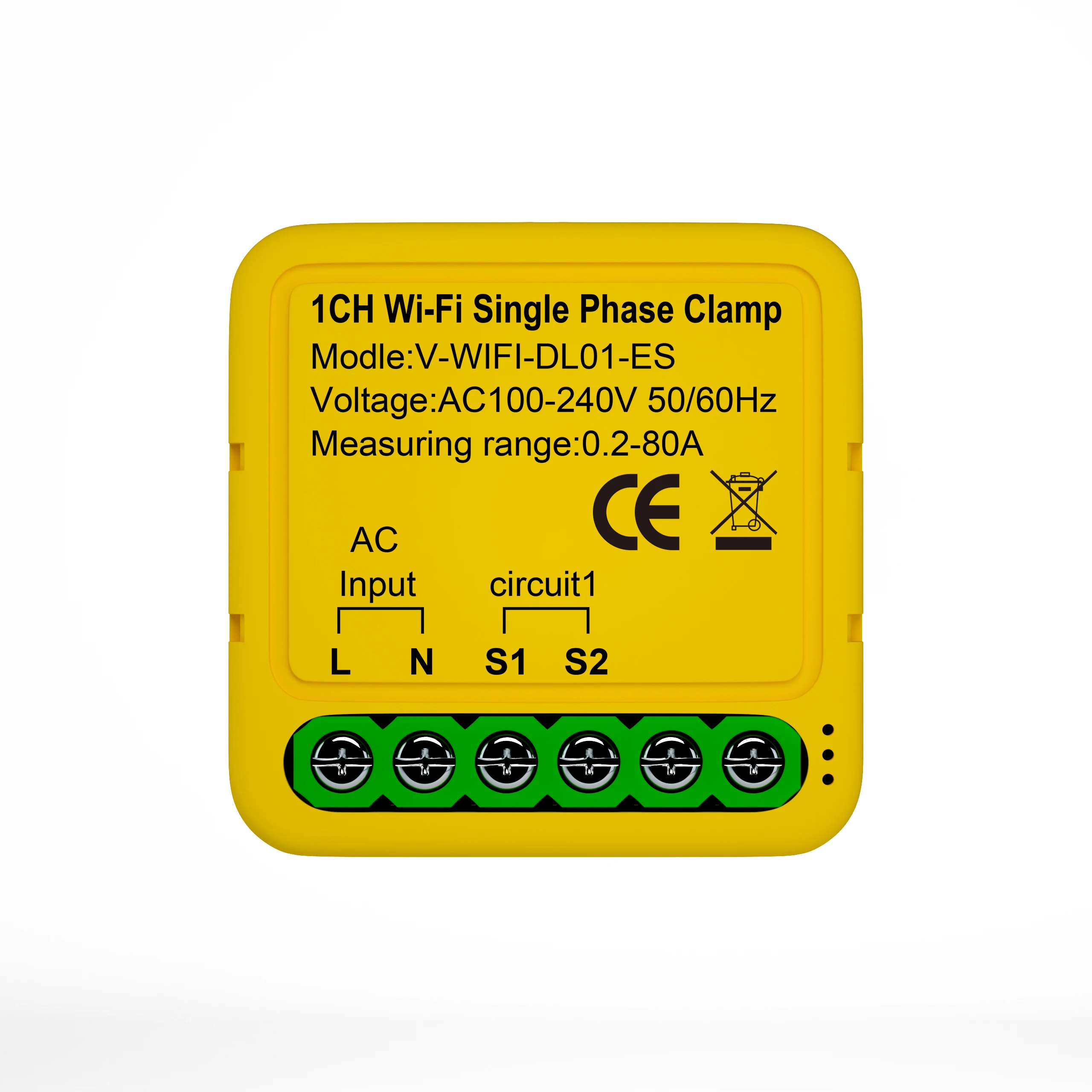 Smart Energy Meter TY Power Consumption Monitor With 2 80A CT Clamp Electricity Statistics Current Transformer Electricity Usage For Detecting Solar Photovoltaic Power Generation - View #13