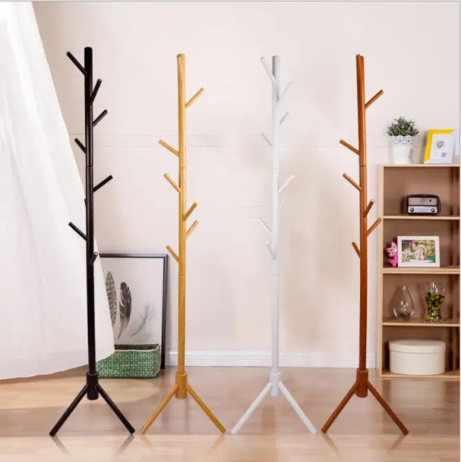 high grade wooden tree standing coat rack