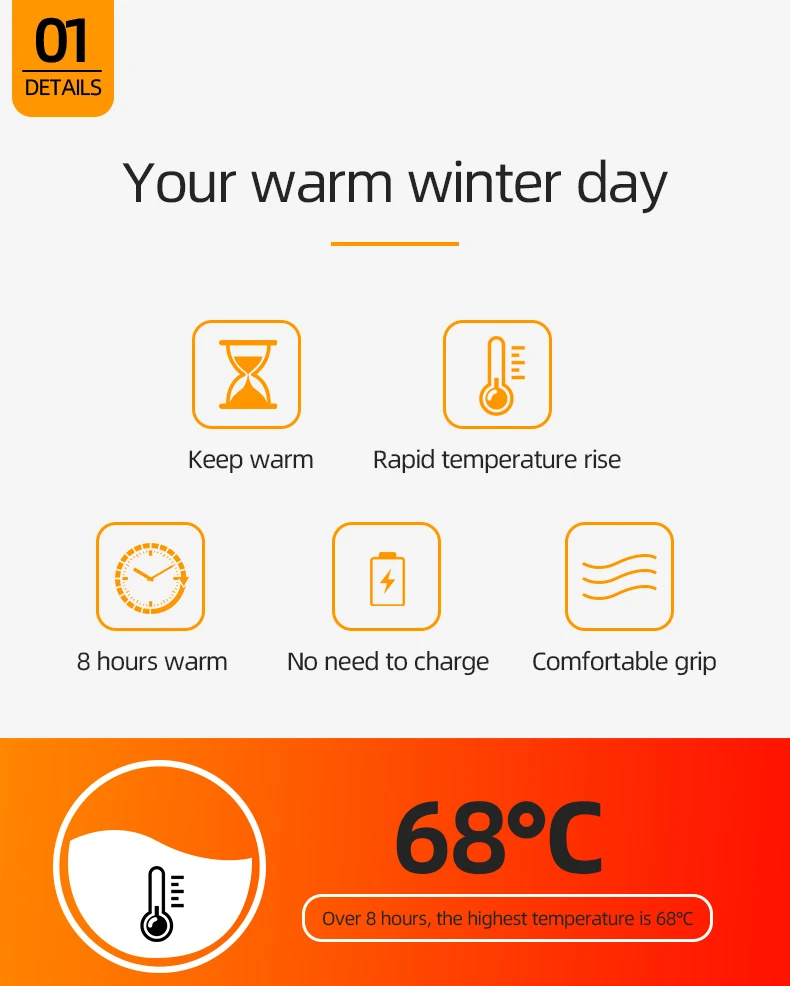 10 Pairs Of Little Hotties Lying Duck Grabber White Warmer Hot Hands