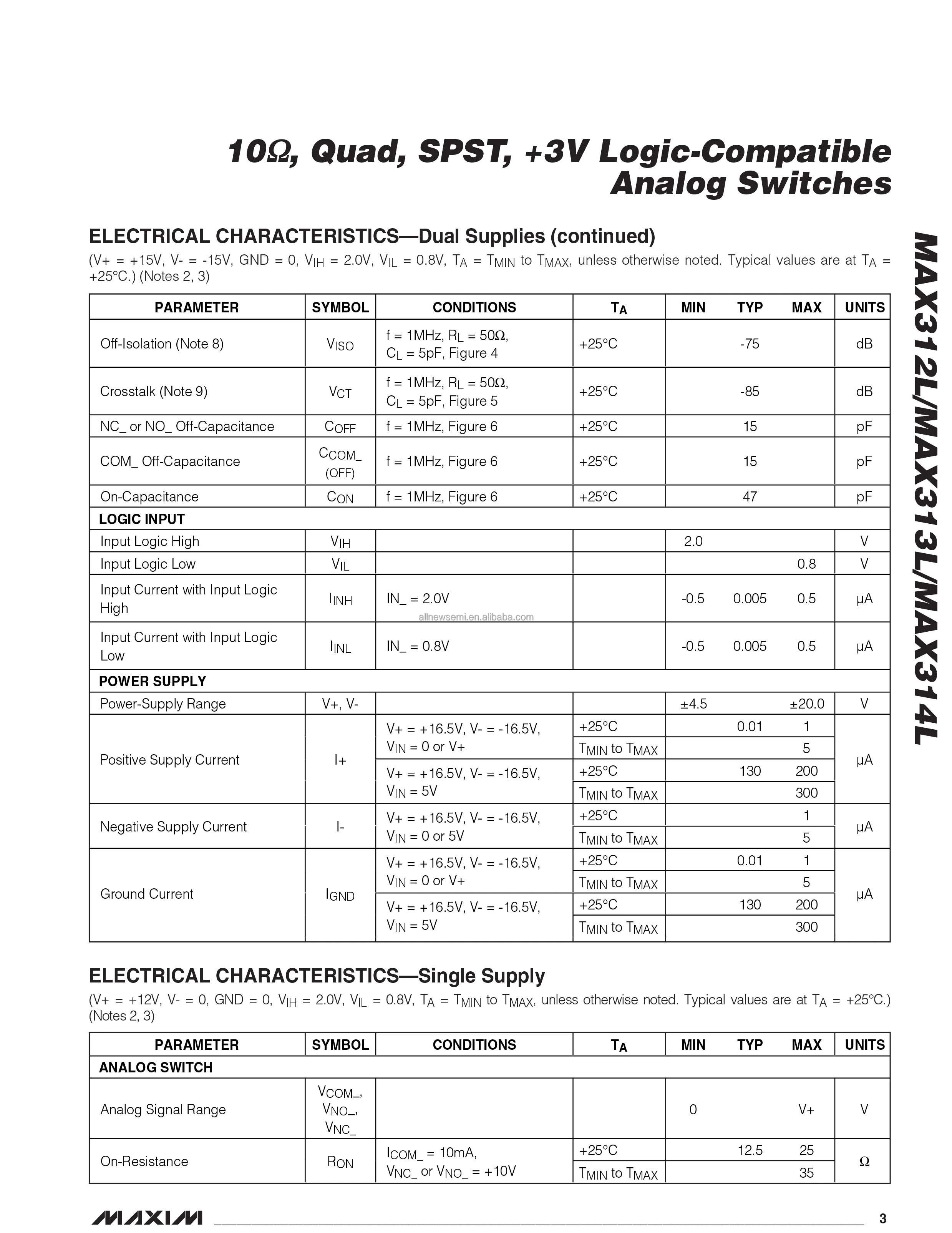 MAX312LCSE-3