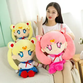Jouet En Peluche Sailor Moon Bleu Tsukino Usagi, Dessin Animé Peluche