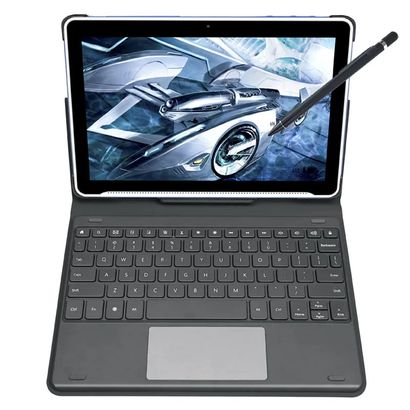 Самый дешевый завод 10 1 дюймов планшет для детей развивающая SC9863A Octa (8)-core 4G + 64G Клавиатура чехол 2 в планшетный ПК с сенсорным экраном
