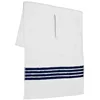 Blanco con rayas azules