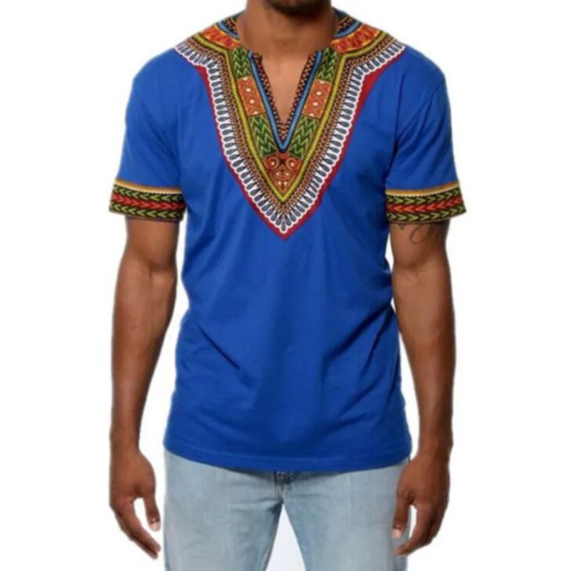 Fashion Mens African Clothes Tops Tee Shirt Homme Africa Dashiki Dress Clothing Brand Casual Short Sleeve T Shirt for Men