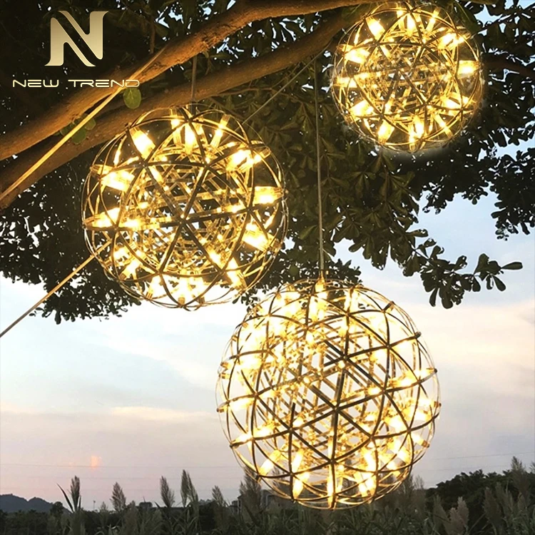 CPL-144 Outdoor Indoor Decoration Lighting Hotel Lobby Villa Garden Farmhouse Custom LED Ball Chandelier