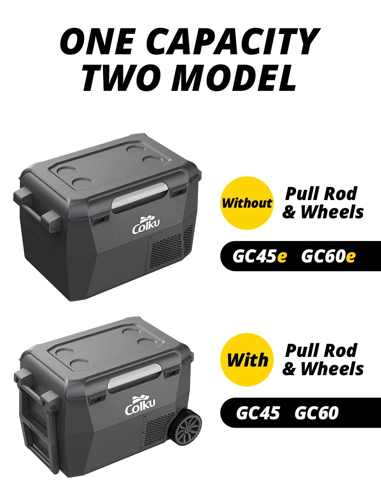 Mobile Fridge Freezer 12v Outdoor Refrigerator 44l Led Control Panel