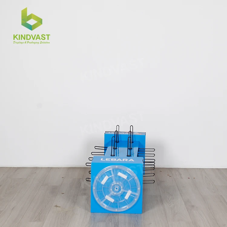 Snack Bubble Toy Floor Cardboard Display Stand for Newspaper
