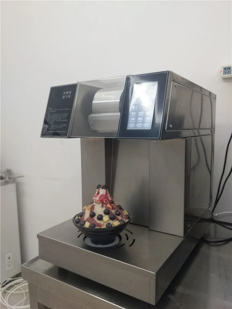 110V/220V 1200W Commercial 160kg/days Bingsu Machine Snow Ice