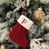 Knitted ds red-letter socks f