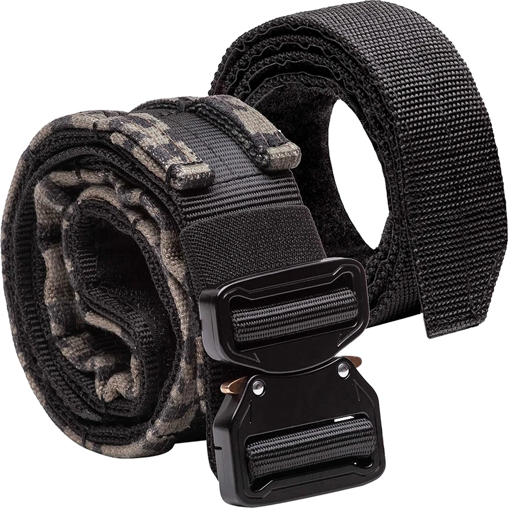Lightweight Wear-resistant Lightweight Tactical Belt Metal Quick Release Buckle Nylon Training Tactical Belt