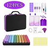 Gradient Purple  124 PCS  Purple Zipper