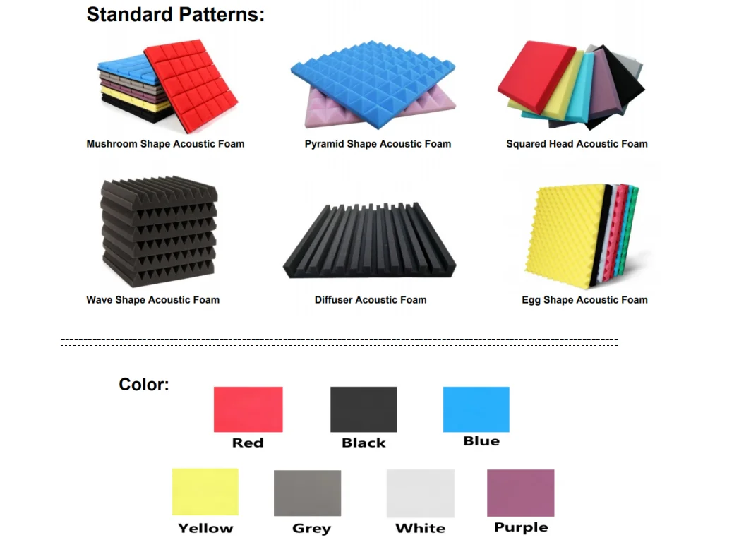Chinese Manufacturers Mushroom Soundproof Foam Sound-Absorbing Foam Acoustic  Panels Studio Soundproofing Foam - China Sound Insulation Pyramid Foam,  Anechoic Chamber Soundproof