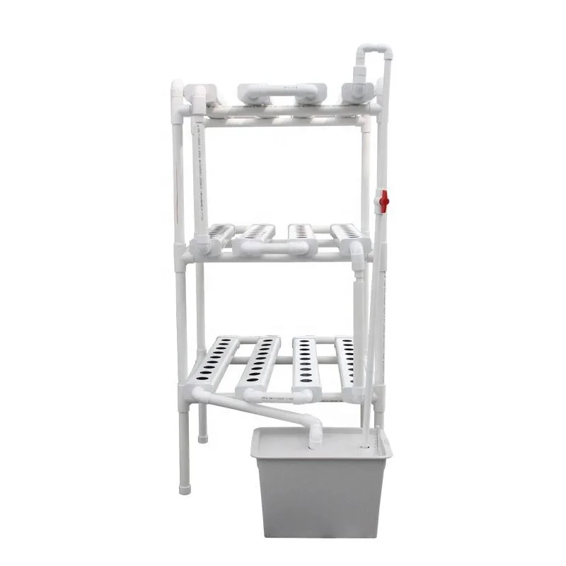 A-ONE RR-12AS, Hydroponicum Systema NFT, Fabricatum in Sinis, Cum Hydropumpa, Foramina 36/54/72/108, Operculum ex PVC, Facile Ad Usum Domesticum