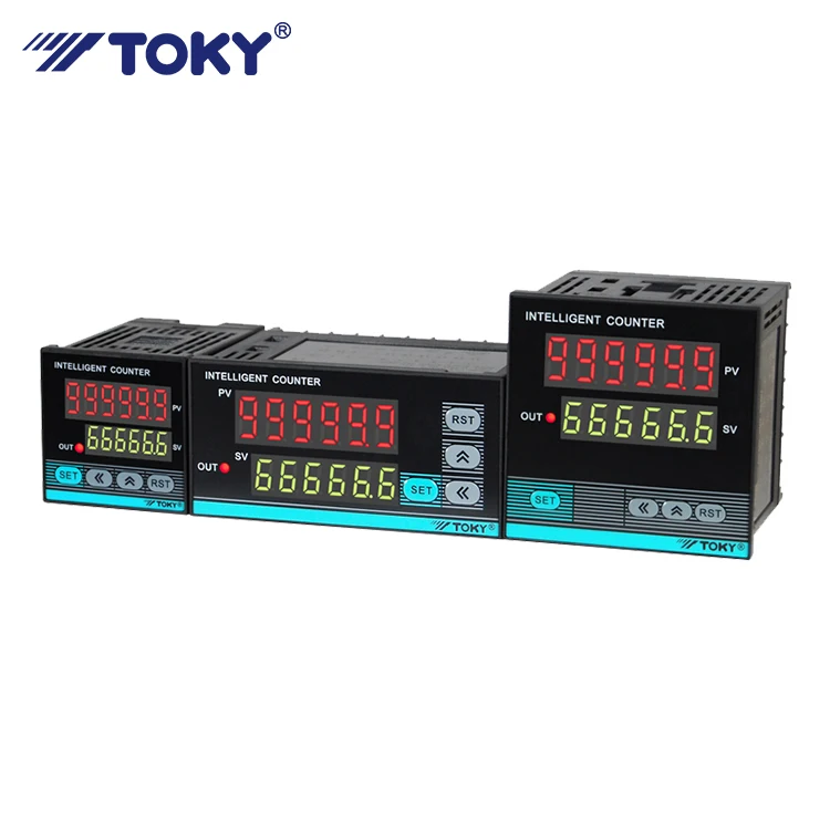 High Accuracy Industrial Microprocessor Controlled Dual Line 6 Digits Display Digital Counter