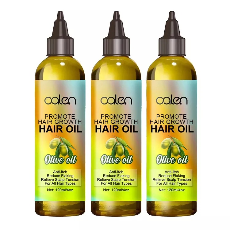 Custom Logo Olive Oil Hair Scalp Oil Organic Natural Scalp Massage Oil
