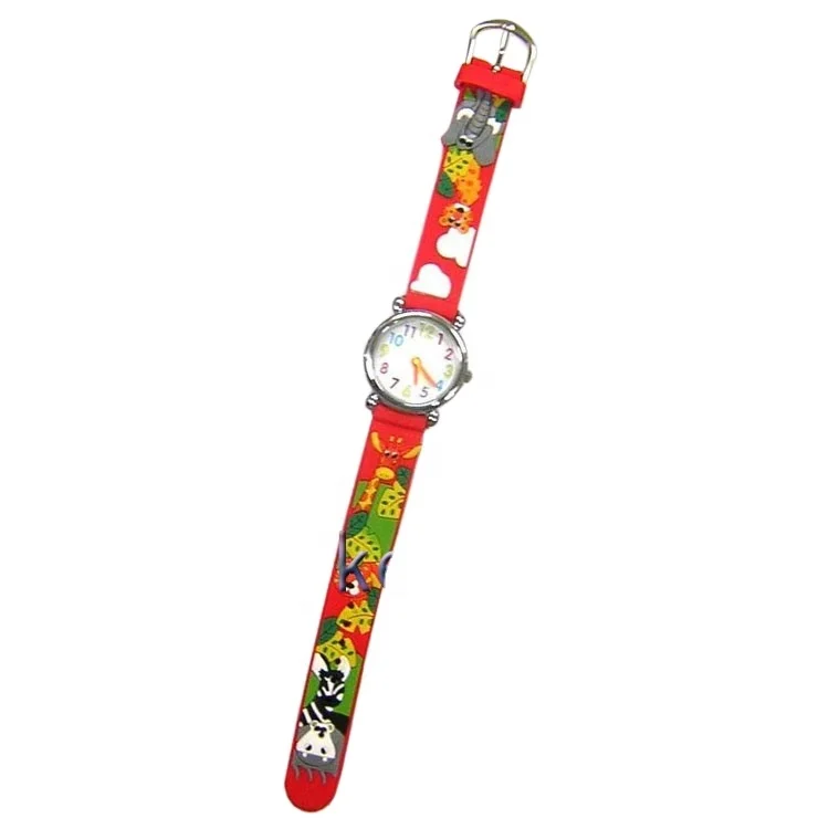Cartoon Silicone Children Watch 3D Animal Watch Strap for Kids