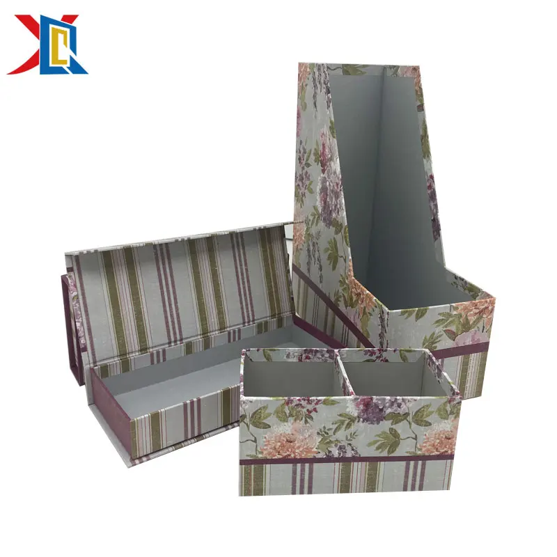 Office Desktop File Cardboard Magazine Files Holder Rack Box Organizer