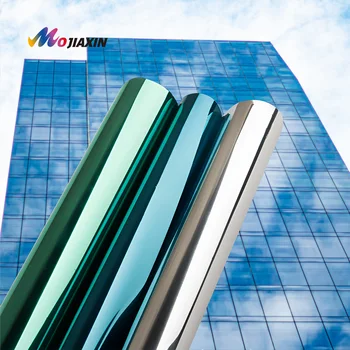 Opaque Building Window Coloring Vinyl Glass Decorative Films One Way Black Red Blue Green Silver Car Window Films