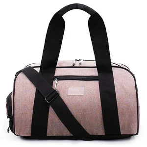 Custom Logo Zipper Closure Fashionable Gym for Women Quilted Carry on Weekender Organizer Duffel Travel Sports Bag