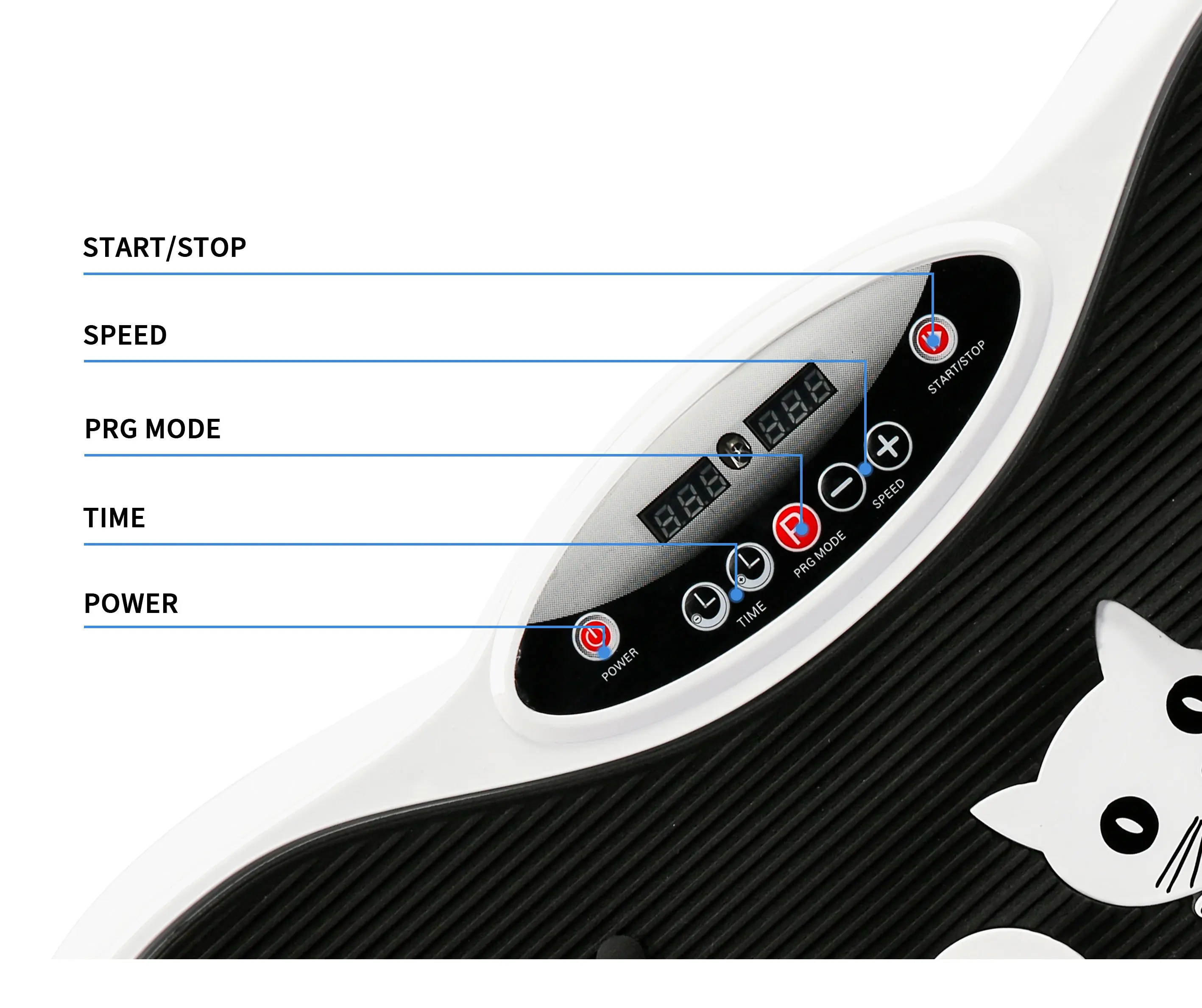 The Most Popular Vibration Plate Machine Bluetooth Confidence Fitness Vibration Plate With Pull