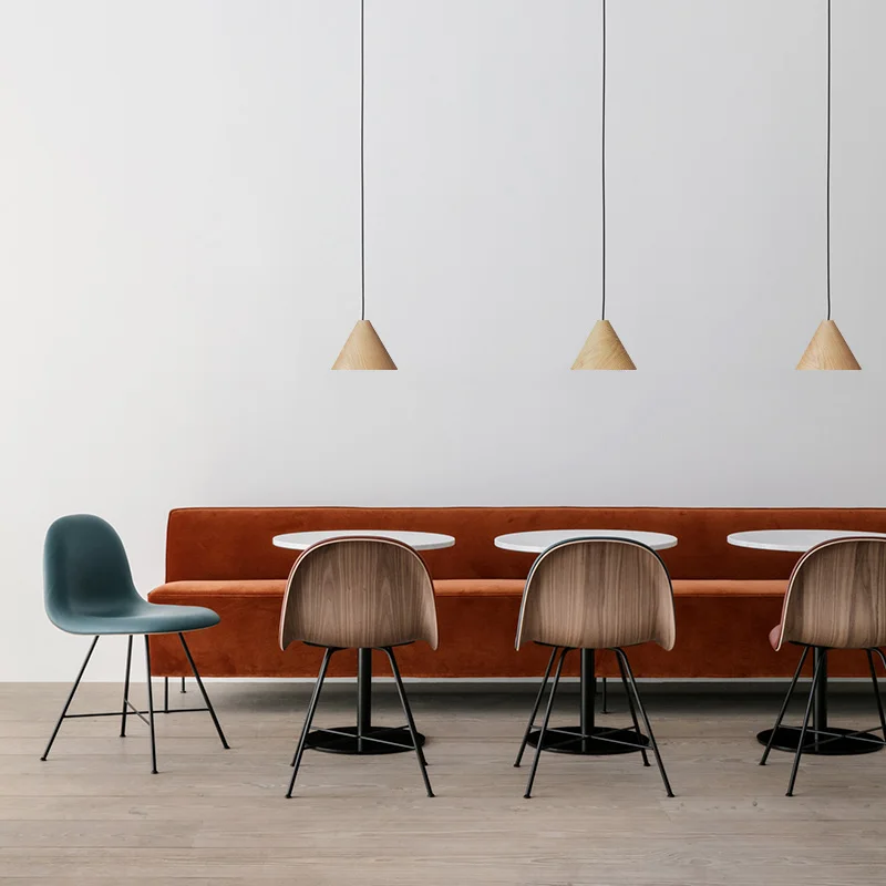 Luxury Oak Wood Shape Tapers Nordic Room Ceiling Chandeliers Pendant Lamos