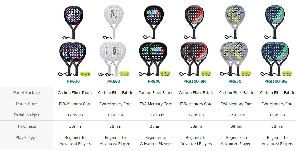 diamond/teardrop/round shape custom logo carbon paddle/padel tennis racket