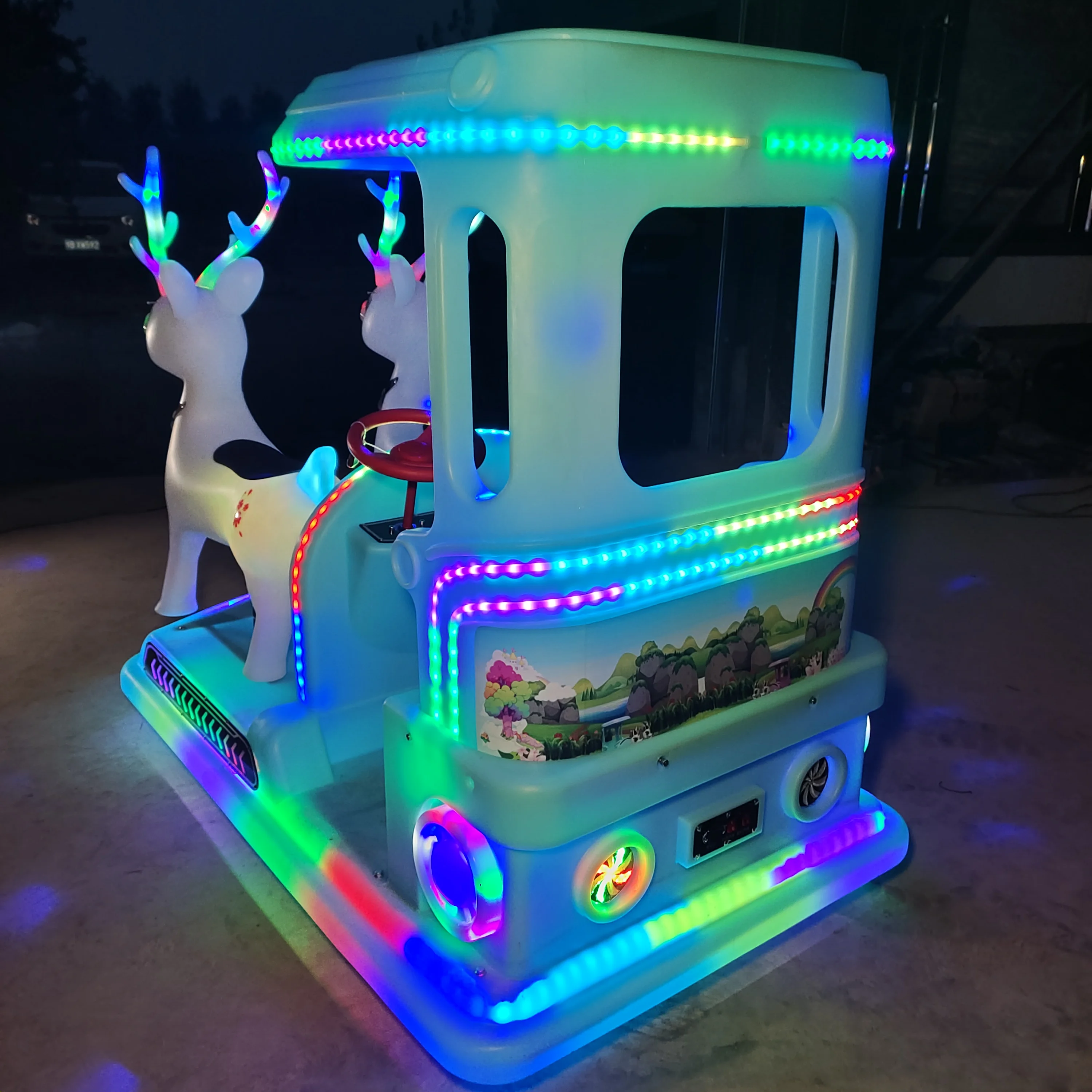 China Bumper Car Manufacturer Key Operation 24v Electric Bumper Cars