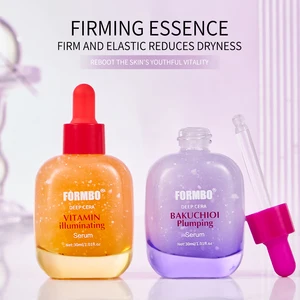 Private Label Natural Vitamin Illuminating Pore Shrinking Whitening Hydrating Brightening Facial Bakuchiol Serum