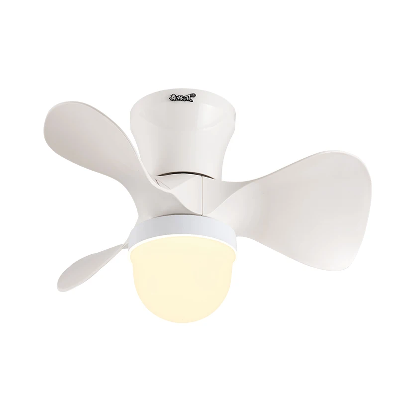 High Quality Mini Remote Control Modern DC Motor False Decorative Light Kid Led Ceiling Fan With Light