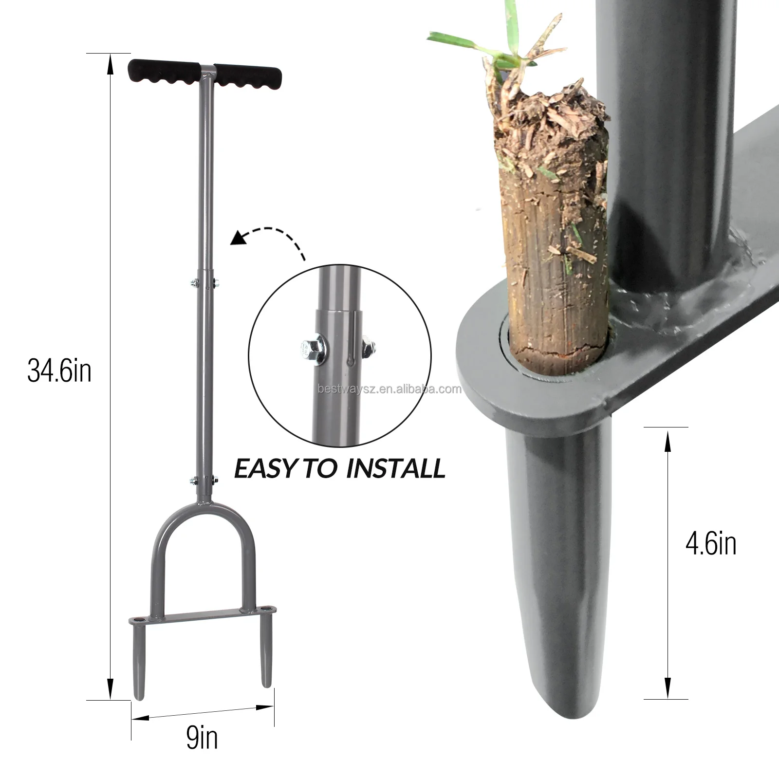 Garden Tools For Planting Bulbs Leaf Sweeper Lawn Aerator Garden Hand