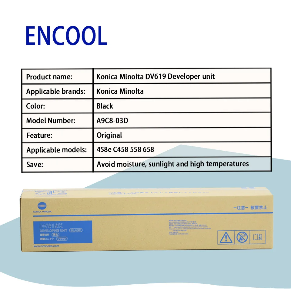 Konica Minolta Drum Unit 458E C458 558 658 - Original DV619K