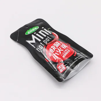 Custom Packaging Oil Spicy Hot Pot Soup Base Liquid Food Packaging Pouches Stand up Sealed Aluminum Foil Plastic Shaped Bags