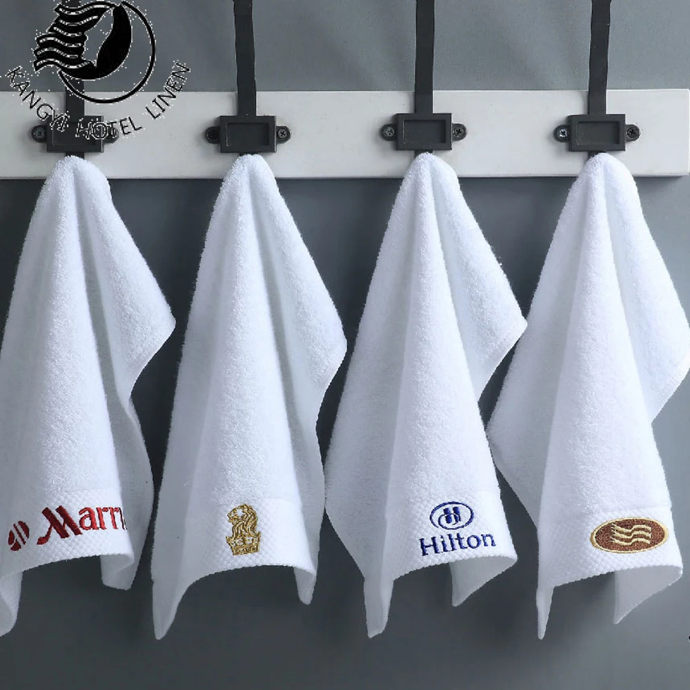 White House Seal OVER SIZE LUXURY Hand Towels, White, Ambassador  Collection, Custom Embroidered by American Embroidery Artisans, 31 x  19.5, 100%