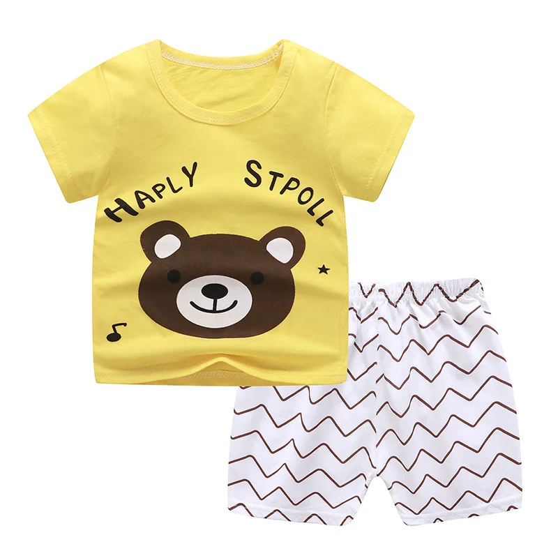 Oem/odm Infants Cartoon Printed Clothing Sets Baby Boys And Girls ...