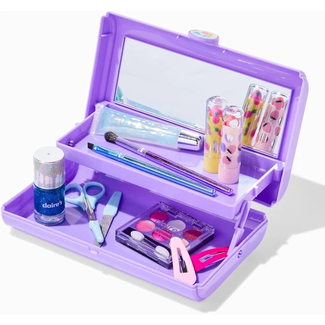 Skin Care Makeup Sets Brush Eyebrow Pencil Packing Storage Cosmetics Organizer Box Cases With Mirror
