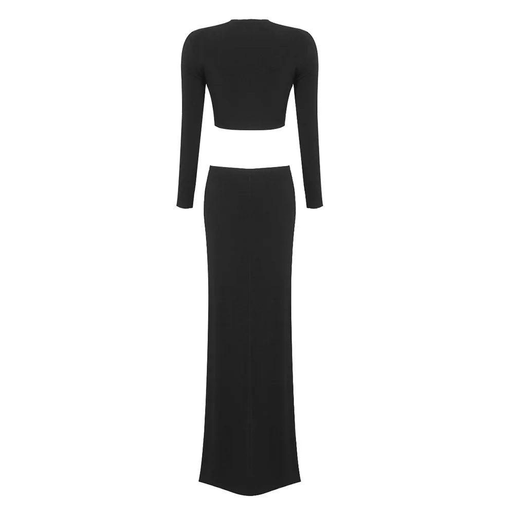 long sleeve white dress rehearsal dinner Berylove Women Ivory Rehearsal Dinner Dress 2 Piece A-Line Ruched Satin Midi Bridal Shower Dress With Long Sleeves, Ivory / US26W