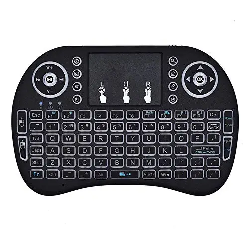 Mini Teclado Sem Fio i8 2.4G com Touchpad e Air Mouse para Smart TV e PC