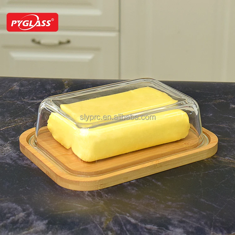 Glass Butter Dish Airtight Butter Keeper,Easy To Use Buy Glass