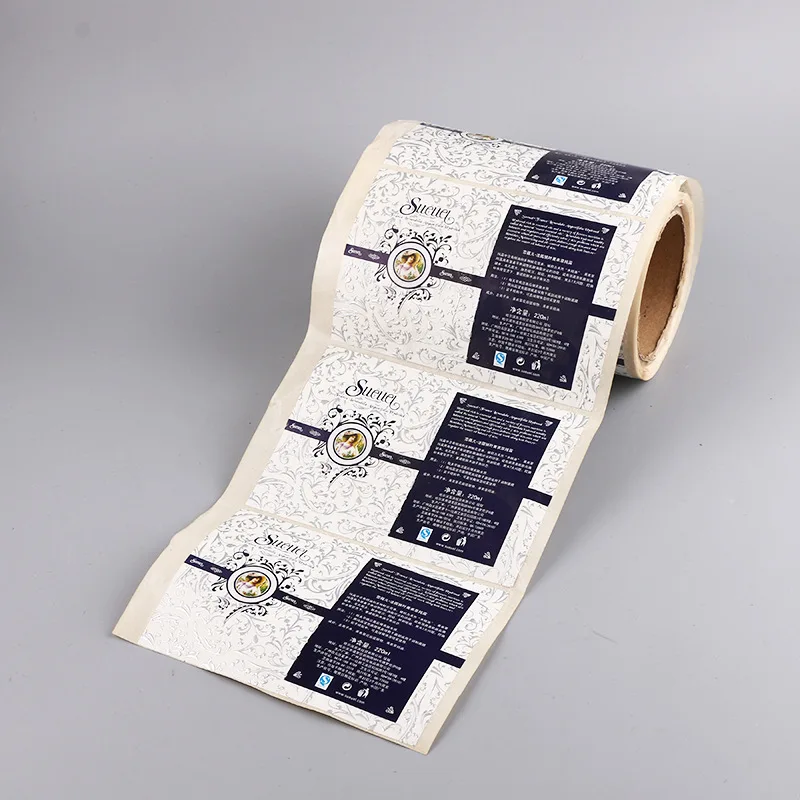 Vinyl Sticker Printing Packaging Labels Cosmetics Bottles Adhesive Sticker Custom Cosmetic Label Design Brand Logo Waterproof