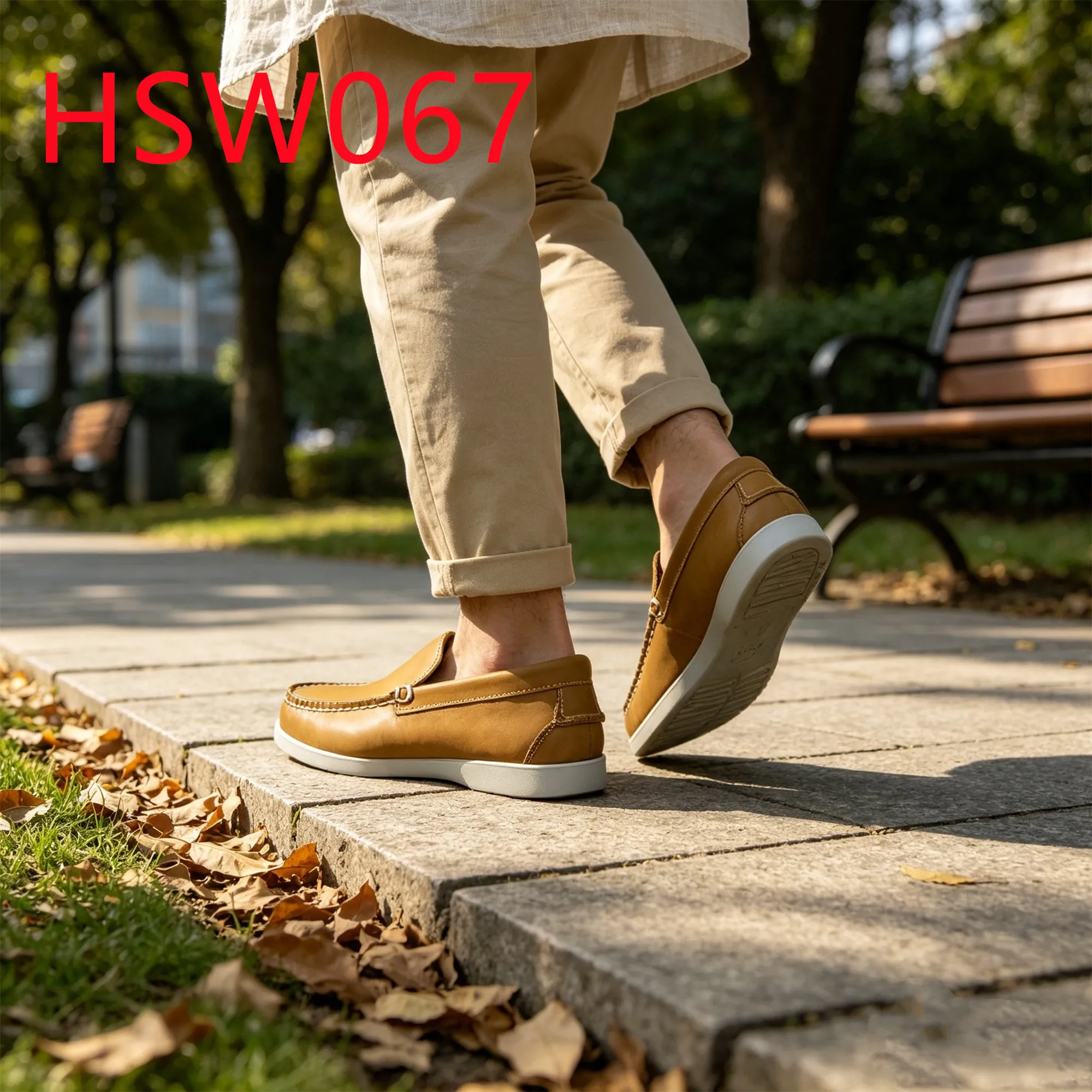 HY,daily Commute Fast On/off Not Grind Foot Hand Made Boat Shoes Spain Popular Lowest MOQ Blue/honey Color Driver Shoes HSW067