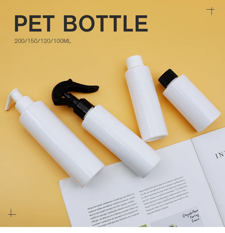 Pet Bottle 100ML Suitable For Alcohole Skin Care Water And Body Care Lotion Etc